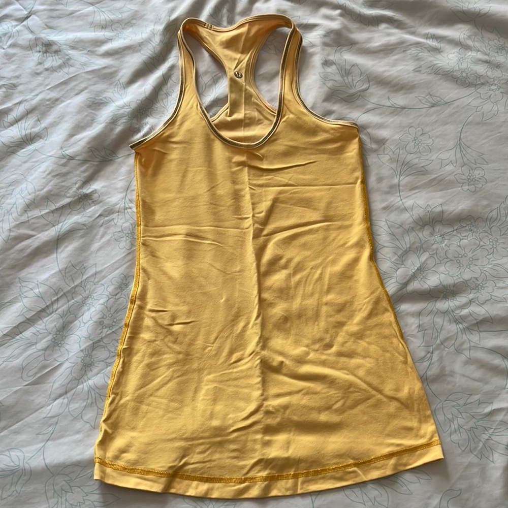 Lulu yellow racer back size 4